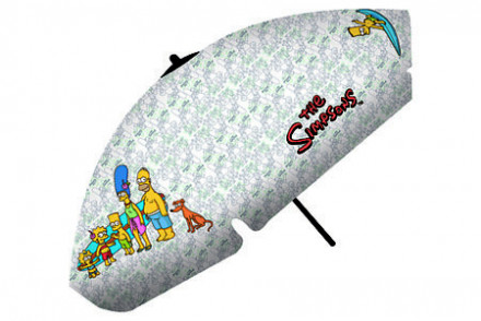 Солнцезащитный зонт &quot;Simpsons&quot; с наклоном, длина спицы 110 см, высота зонта 210 см