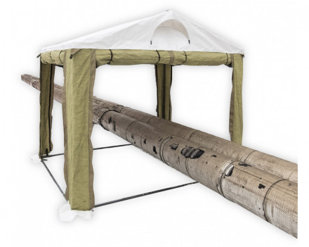 Палатка сварщика 2,5х2 м (ПВХ+брезент)
